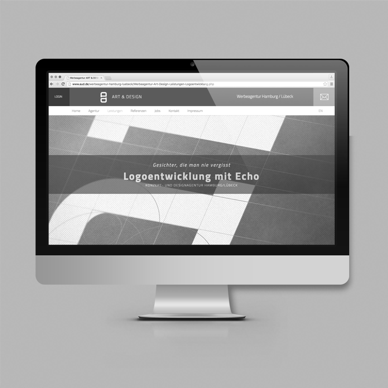 Webdesign für einen neuen Internetauftritt von der Werbeagentur ART & DESIGN aus Hamburg
